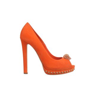 ALEXANDER MCQUEEN, High-heels, Two-Faced Skull Peep-Toe