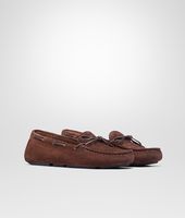 Bottega Veneta® Mokassin aus Wildleder Intrecciato Bottega Veneta® Mokassin aus Wildleder Intrecciato