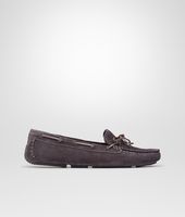 Bottega Veneta® Ardoise Intrecciato Suede Moccasin Bottega Veneta® Ardoise Intrecciato Suede Moccasin