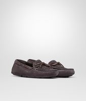 Bottega Veneta® Ardoise Intrecciato Suede Moccasin Bottega Veneta® Ardoise Intrecciato Suede Moccasin