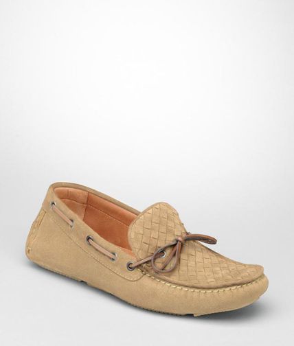 BOTTEGA VENETA - Intrecciato Suede Moccasin