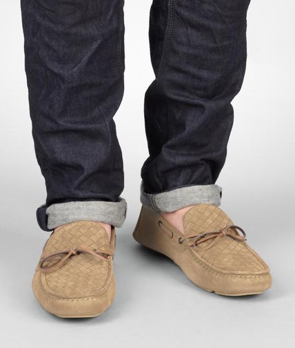 BOTTEGA VENETA - Intrecciato Suede Moccasin