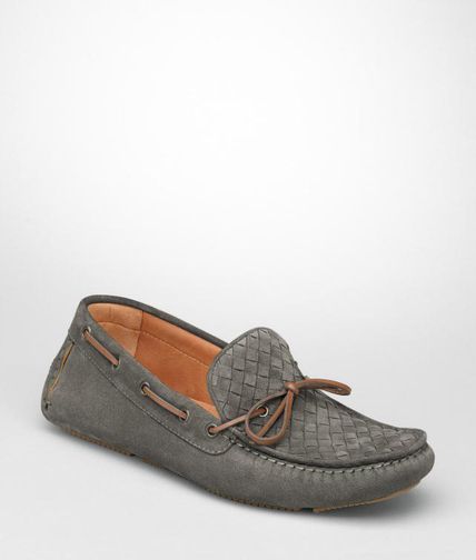 BOTTEGA VENETA - Intrecciato Suede Moccasin