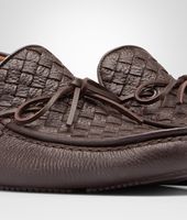 Bottega Veneta® Espresso Intrecciato Cervo Moccasin Bottega Veneta® Espresso Intrecciato Cervo Moccasin