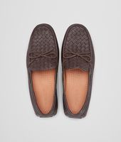Bottega Veneta® Espresso Intrecciato Cervo Moccasin Bottega Veneta® Espresso Intrecciato Cervo Moccasin