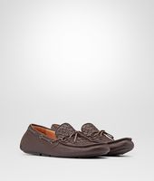 Bottega Veneta® Espresso Intrecciato Cervo Moccasin Bottega Veneta® Espresso Intrecciato Cervo Moccasin
