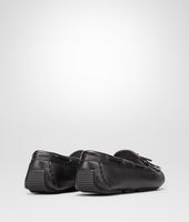 Bottega Veneta® Nero Intrecciato Washed Cervo Moccasin Bottega Veneta® Nero Intrecciato Washed Cervo Moccasin