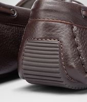 Bottega Veneta® Espresso Intrecciato Washed Cervo Moccasin Bottega Veneta® Espresso Intrecciato Washed Cervo Moccasin