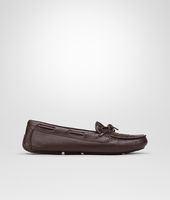 Bottega Veneta® Espresso Intrecciato Washed Cervo Moccasin Bottega Veneta® Espresso Intrecciato Washed Cervo Moccasin