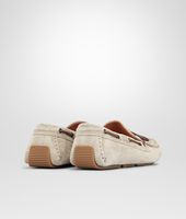 Bottega Veneta® Fume Intrecciato Suede Moccasin Bottega Veneta® Fume Intrecciato Suede Moccasin