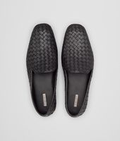 Bottega Veneta® Nero Intrecciato Foulard Calf Outdoor Slipper Bottega Veneta® Nero Intrecciato Foulard Calf Outdoor Slipper
