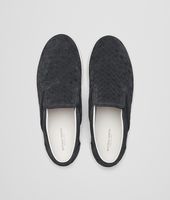 Bottega Veneta® Ardoise Intrecciato Suede Sneaker Bottega Veneta® Ardoise Intrecciato Suede Sneaker