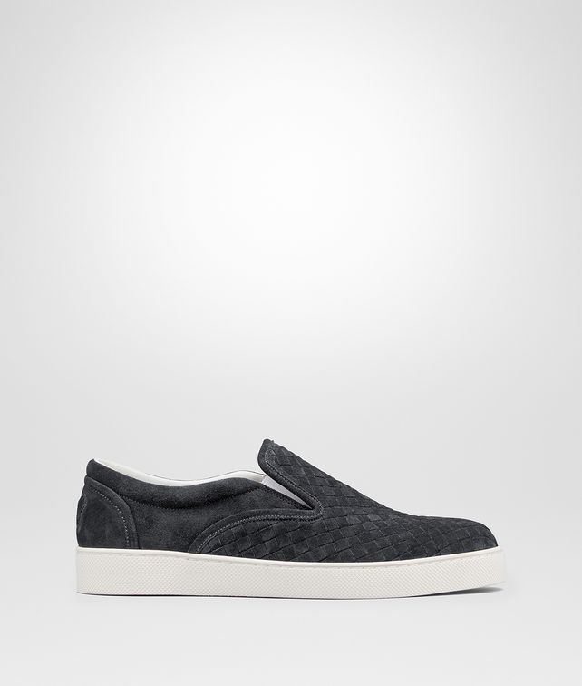 BOTTEGA VENETA SNEAKER DODGER IN CAMOSCIO INTRECCIATO ARDOISE Sneaker o Sandalo U fp