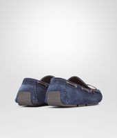 Bottega Veneta® Prusse Intrecciato Suede Moccasin Bottega Veneta® Prusse Intrecciato Suede Moccasin