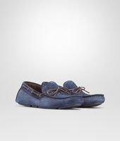 Bottega Veneta® Prusse Intrecciato Suede Moccasin Bottega Veneta® Prusse Intrecciato Suede Moccasin