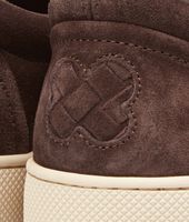 Bottega Veneta® Espresso Intrecciato Suede Sneaker Bottega Veneta® Espresso Intrecciato Suede Sneaker