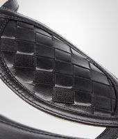 Bottega Veneta® Nero Intrecciato Calf Sandal Bottega Veneta® Nero Intrecciato Calf Sandal