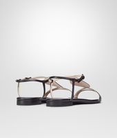 Bottega Veneta® Nero Intrecciato Calf Sandal Bottega Veneta® Nero Intrecciato Calf Sandal