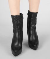 Bottega Veneta® Nero Intrecciato Calf Bootie Bottega Veneta® Nero Intrecciato Calf Bootie
