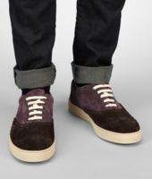 Bottega Veneta® Sneaker aus Wildleder Intrecciato Espresso Quetsche Bottega Veneta® Sneaker aus Wildleder Intrecciato Espresso Quetsche