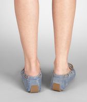 Bottega Veneta® Intrecciato Suede Moccasin Bottega Veneta® Intrecciato Suede Moccasin