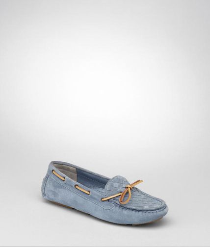 BOTTEGA VENETA - Intrecciato Suede Moccasin