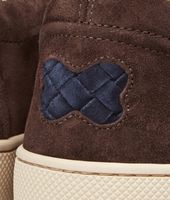 Bottega Veneta® Prusse Espresso Intrecciato Suede Sneaker Bottega Veneta® Prusse Espresso Intrecciato Suede Sneaker