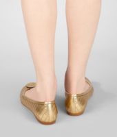 Bottega Veneta® New Gold Intrecciomirage Ballerina Bottega Veneta® New Gold Intrecciomirage Ballerina