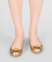 Bottega Veneta® New Gold Intrecciomirage Ballerina Bottega Veneta® New Gold Intrecciomirage Ballerina