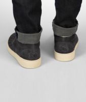 Bottega Veneta® Ardoise Intrecciato Suede Sneaker Bottega Veneta® Ardoise Intrecciato Suede Sneaker