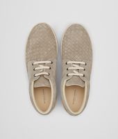 Bottega Veneta® Fume Intrecciato Suede Sneaker Bottega Veneta® Fume Intrecciato Suede Sneaker