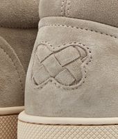 Bottega Veneta® Fume Intrecciato Suede Sneaker Bottega Veneta® Fume Intrecciato Suede Sneaker