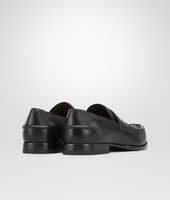 Bottega Veneta® Nero Intrecciato Calf Moccasin Bottega Veneta® Nero Intrecciato Calf Moccasin