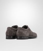 Bottega Veneta® Ardoise Calf Suede York Shoe Bottega Veneta® Ardoise Calf Suede York Shoe