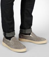 Bottega Veneta® Fume Intrecciato Suede Sneaker Bottega Veneta® Fume Intrecciato Suede Sneaker
