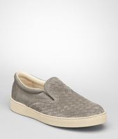 Bottega Veneta® Fume Intrecciato Suede Sneaker Bottega Veneta® Fume Intrecciato Suede Sneaker