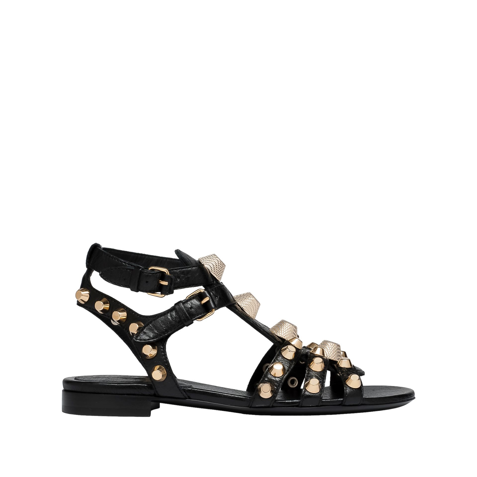 balenciaga sandals womens gold