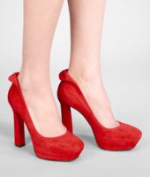 Bottega Veneta® New Red Suede Pump Bottega Veneta® New Red Suede Pump