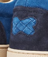 Bottega Veneta® Prusse Électrique Intrecciato Suede Sneaker Bottega Veneta® Prusse Électrique Intrecciato Suede Sneaker