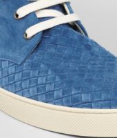 Bottega Veneta® Électrique Intrecciato Suede Sneaker Bottega Veneta® Électrique Intrecciato Suede Sneaker