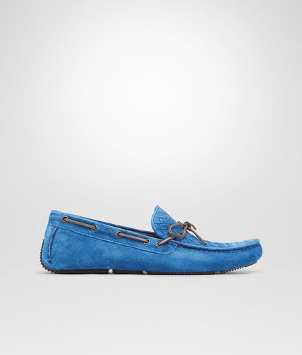 BOTTEGA VENETA - Électrique Intrecciato Suede Moccasin