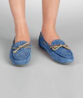Bottega Veneta® Électrique Intrecciato Suede Moccasin Bottega Veneta® Électrique Intrecciato Suede Moccasin