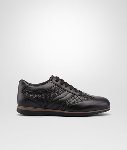 BOTTEGA VENETA - Nero Intrecciato Speedster Calf Sneaker