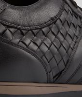 Bottega Veneta® Nero Intrecciato Speedster Calf Sneaker Bottega Veneta® Nero Intrecciato Speedster Calf Sneaker