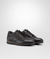 Bottega Veneta® Nero Intrecciato Speedster Calf Sneaker Bottega Veneta® Nero Intrecciato Speedster Calf Sneaker