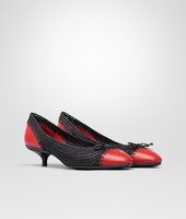Bottega Veneta® Natuarale Fraise Straw Smooth Chevre Pump Bottega Veneta® Natuarale Fraise Straw Smooth Chevre Pump