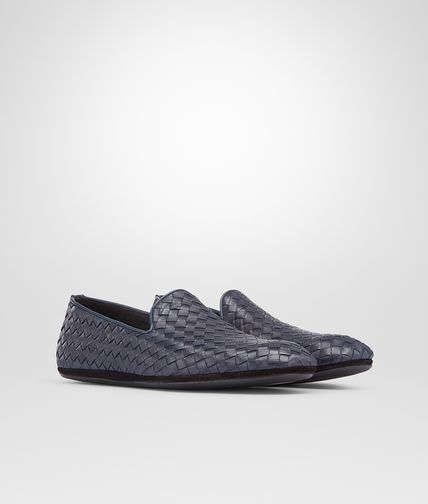 BOTTEGA VENETA - Prusse Intrecciato Foulard Calf Outdoor Slipper