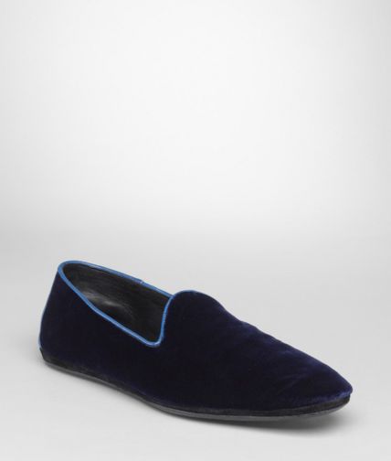 BOTTEGA VENETA - Prusse Velvet Smooth Chevre Outdoor Slipper