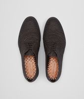 Bottega Veneta® Nero Straw Lace Up Bottega Veneta® Nero Straw Lace Up