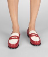 Bottega Veneta® Fraise Brunissable Suede Caiman Loafer Bottega Veneta® Fraise Brunissable Suede Caiman Loafer